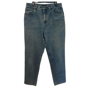 Vintage Bill Blass Easy Fit High Rise Mom Jeans Womens Size 18 Light Wash Faded
